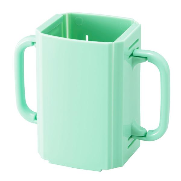 ドリンクホルダー 紙パックホルダー 両手 ハンドル付き 介護 シニアベーシック