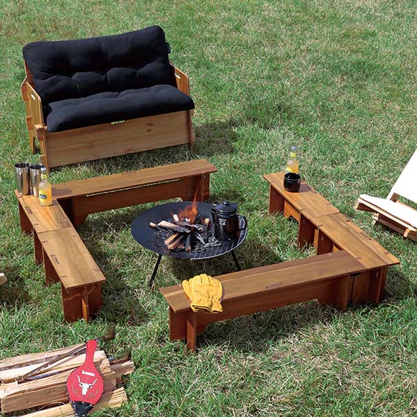 アウトドアテーブル Fire&Grillテーブルセット 6点 CSクラシックス