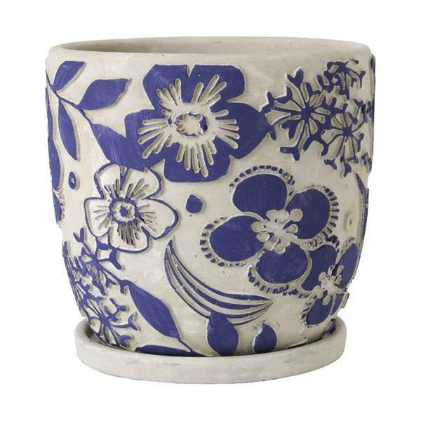 植木鉢 レリーフプランター Lサイズ 5号 -1