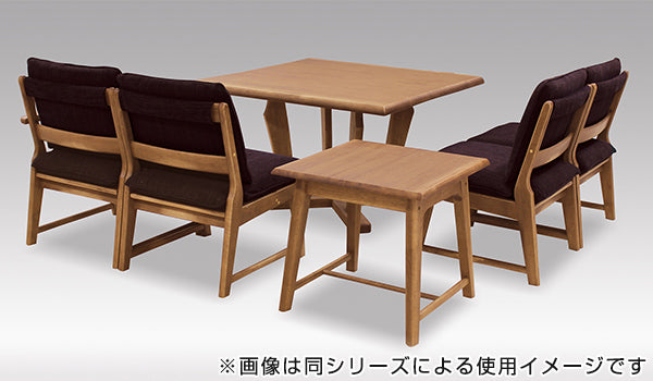 ダイニングテーブル 正方形 天然木 無垢材 カントリー調 110cm角