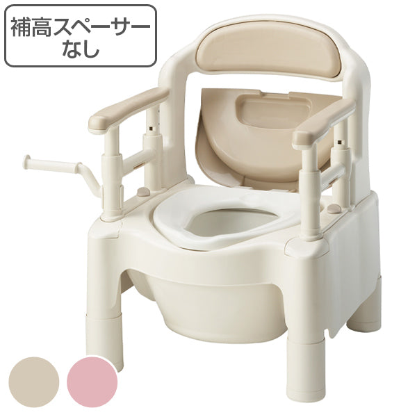 ポータブルトイレ 補高スペーサーなし 標準便座 ノーマルタイプ 介護用 ちびくまくんシリーズ 日本製