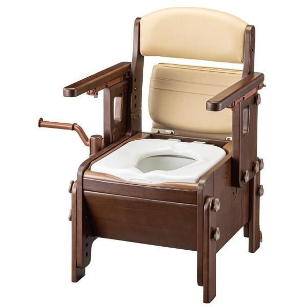 ポータブルトイレ 標準便座 キャスター付 家具調スマートトイレ NEO 介護用 日本製