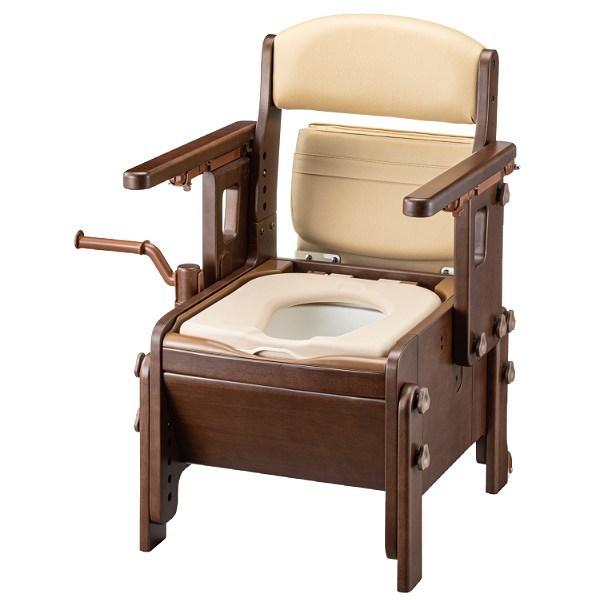 ポータブルトイレ ソフト便座 キャスター付 家具調スマートトイレ NEO 介護用 日本製