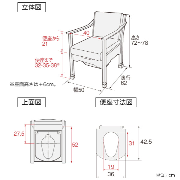 家具調トイレ イス トイレ トワレットチェア 介護用 日本製