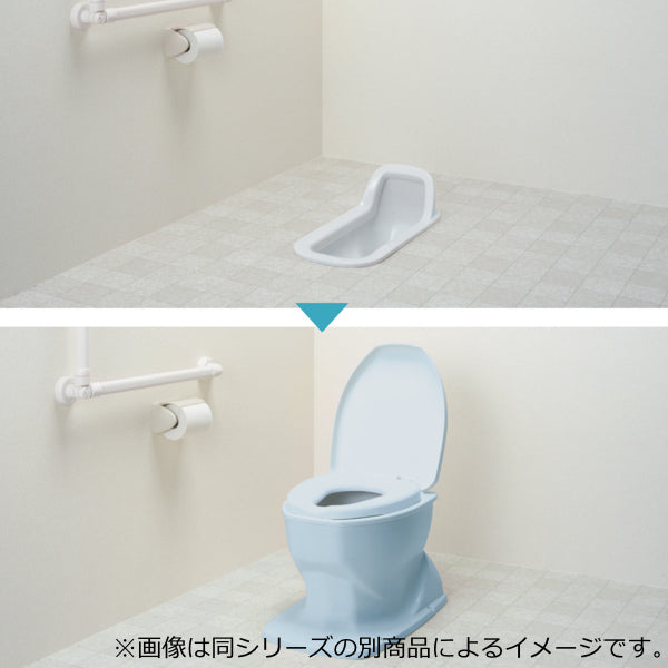 リフォームトイレ 和式トイレ用 標準便座 補高スペーサー 8cm 段差なし 工事不要 据置式 サニタリエース OD 介護用品