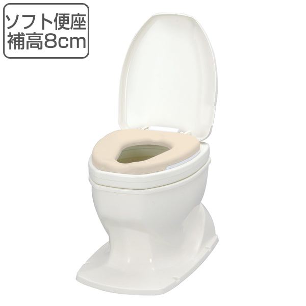 リフォームトイレ 和式トイレ用 ソフト便座 補高スペーサー 8cm 段差なし 工事不要 据置式 サニタリエース OD 介護用品