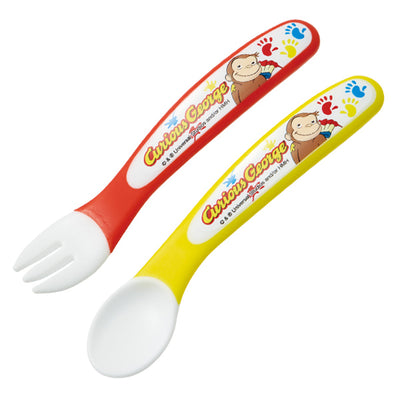 スプーン フォーク セット おさるのジョージ 子供用 プラスチック製 キャラクター