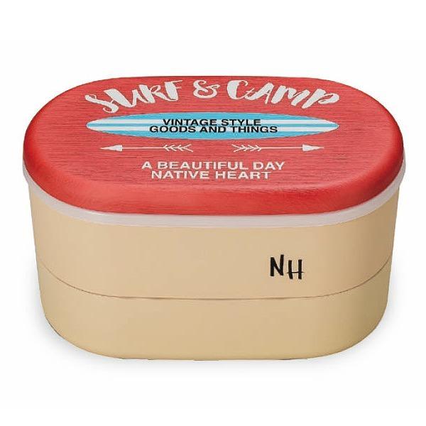 弁当箱 Native Heart ファミリーランチ SURF&CAMP 3000ml 入れ子 ピクニック