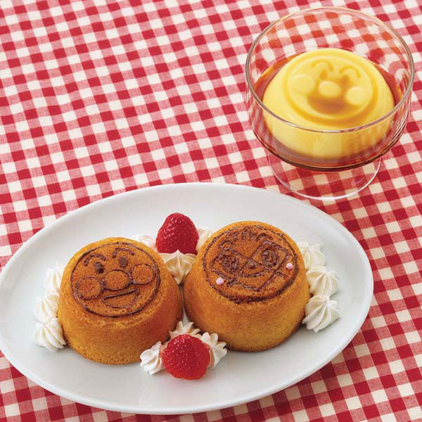 カップケーキ型 アンパンマン プリン＆カップケーキ型 鉄製 2個 ピック付き キャラクター