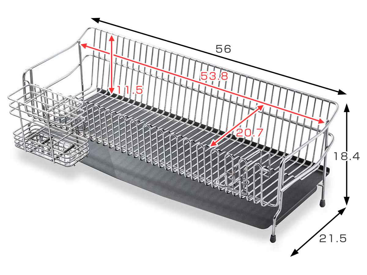 水切りラック ステンレス水切りカゴ 幅21.5cm UCHIFIT – ハウジー