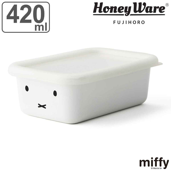 保存容器ホーロー製420ml浅型ミッフィー富士ホーローHoneyWere