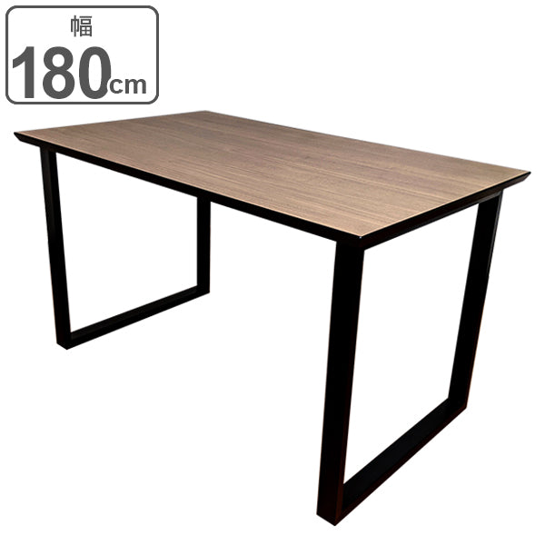 ダイニングテーブル 幅180cm 抗菌 ロの字脚 抗ウイルス加工 木目 テーブル 食卓 机 -2