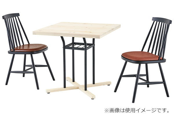 カフェテーブル 幅75cm テーブル 木製 天然木 スチール コンパクト 机 つくえ 収納 ラック ダイニングテーブル 食卓