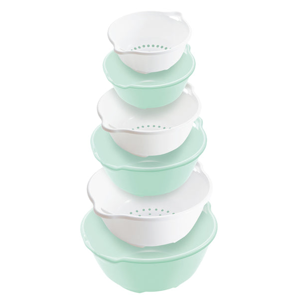 ザル＆ボウル6点セットFLAT日本製