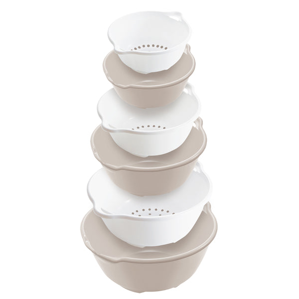 ザル＆ボウル6点セットFLAT日本製