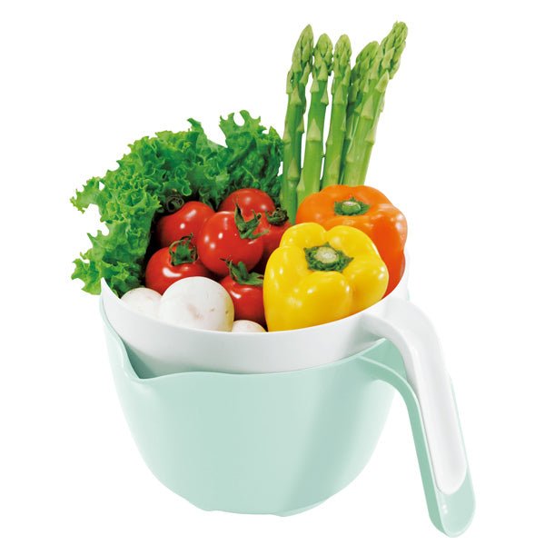 ザル＆ボウル2点セット深型取っ手付きCURU日本製