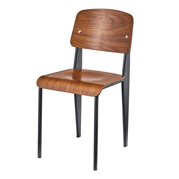 チェア 座面高48cm 木製 木目 スチール モダン 椅子 イス チェアー ダイニングチェア