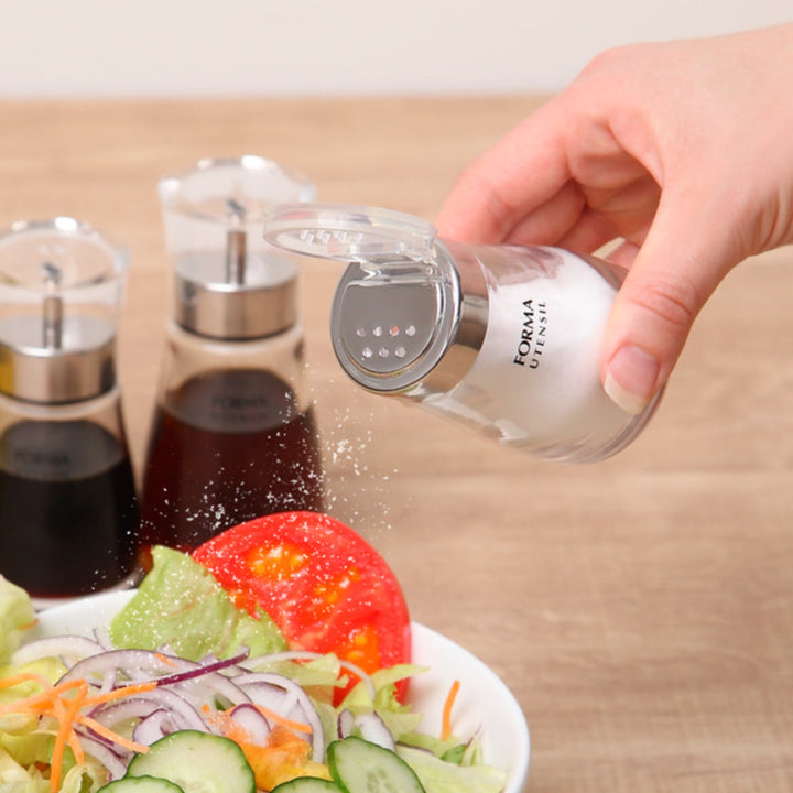 調味料入れ80ml塩胡椒蓋付きガラスフォルマHG