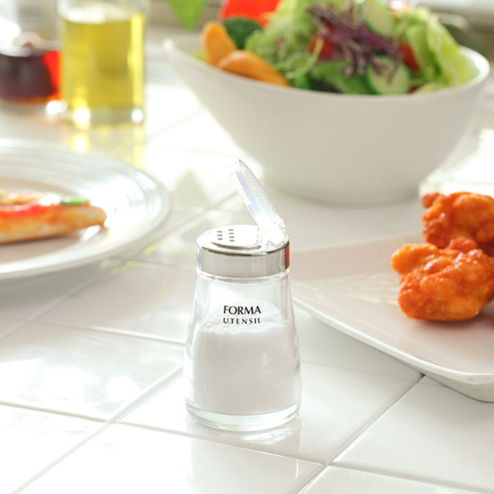 調味料入れ80ml塩胡椒蓋付きガラスフォルマHG