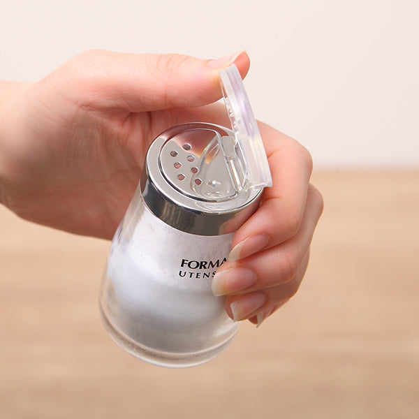 調味料入れ80ml塩胡椒蓋付きガラスフォルマHG