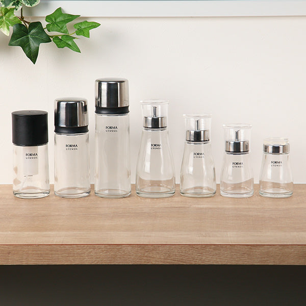 調味料入れ80ml塩胡椒蓋付きガラスフォルマHG