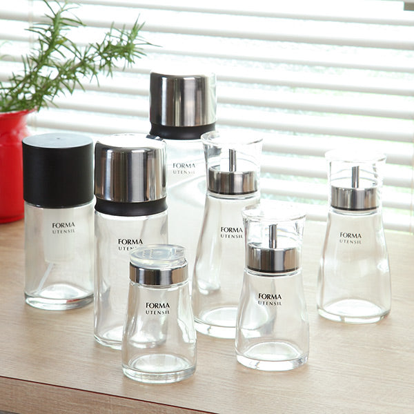 調味料入れ80ml塩胡椒蓋付きガラスフォルマHG