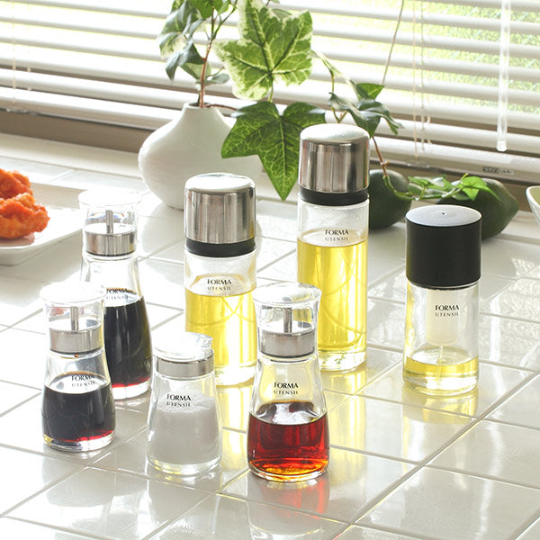 調味料入れ80ml塩胡椒蓋付きガラスフォルマHG