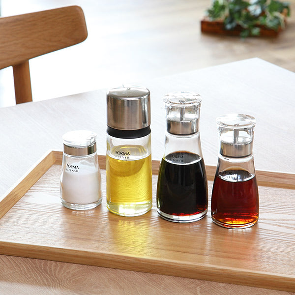 調味料入れ80ml塩胡椒蓋付きガラスフォルマHG