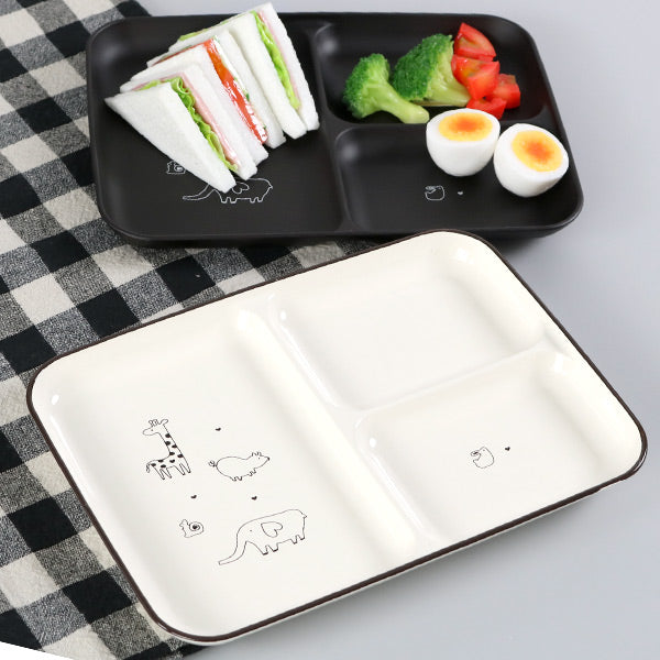 ランチプレート 27cm あにまる・わーるど 皿 食器 子供用食器 プラスチック 日本製