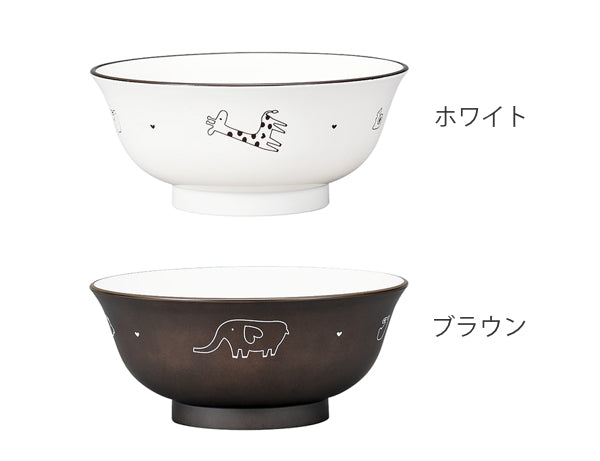 麺鉢 580ml あにまる・わーるど 皿 食器 子供用食器 プラスチック 日本製