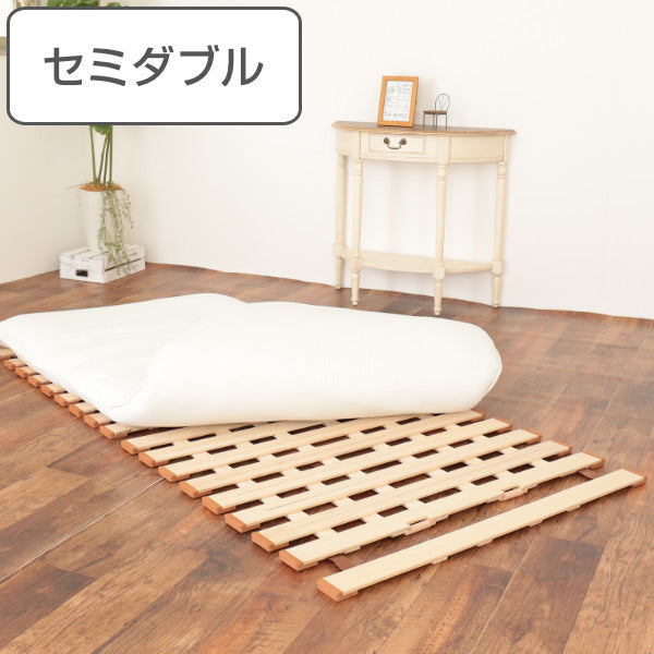 すのこベッド セミダブル 桐すのこベッド 薄型 軽量 スタンド式 桐材 収納 ベッド