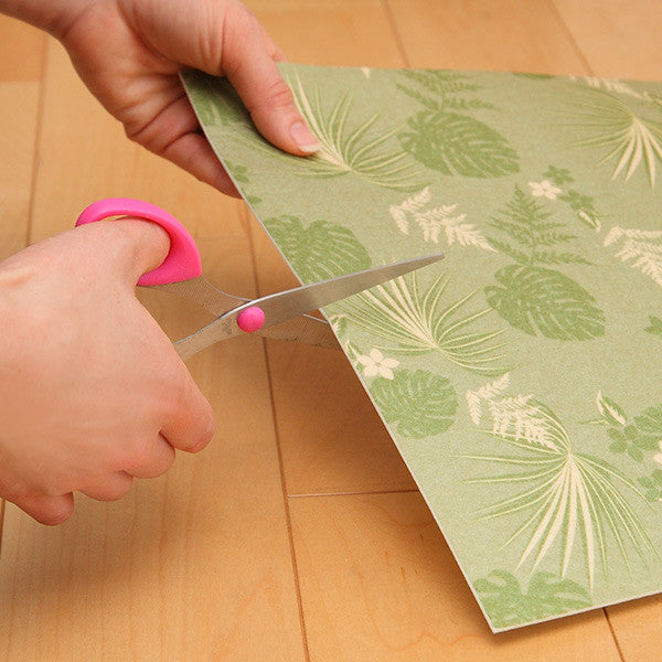 タイルマット 洗える吸着マット 床暖房対応 フリーカット 29×29cm ボタニカル 9枚 -5