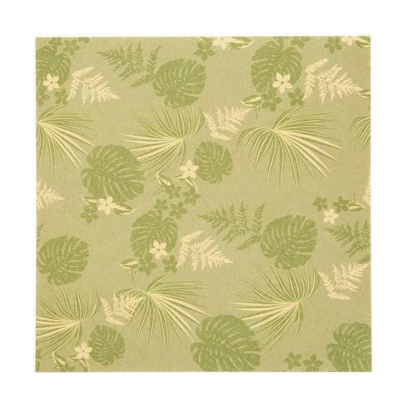 タイルマット 洗える吸着マット 床暖房対応 フリーカット 29×29cm ボタニカル 9枚 -1