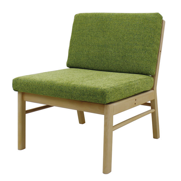 チェア 座面高42.5cm 木製 天然木 布張り ファブリック 椅子 いす イス 食卓椅子