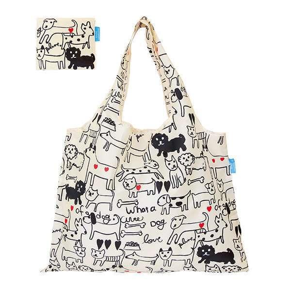 エコバッグ 2way Shopping Bag モノトーンドッグ デザイナーズ