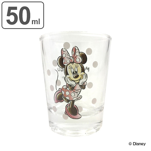 グラス 50ml ショットグラス ミニーマウス MOGUMOGU ガラス 日本製 キャラクター