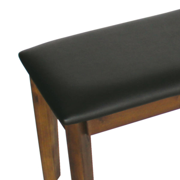 ベンチ 幅115cm PVC張り 木製 天然木 ダイニング 椅子 いす ナチュラル