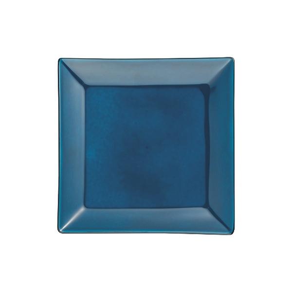 プレート 角皿 14cm 藍彩 クリーンコート プラスチック 皿 食器 山中塗り 日本製