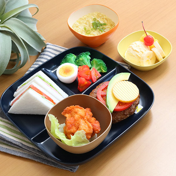 飯椀 10cm SoLow Diner ライトベージュ＆ベージュ 子供用 皿 食器 お茶碗 プラスチック 日本製