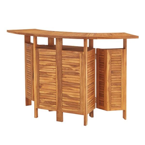 ガーデンテーブル 木製 カウンター フォールディングカウンター