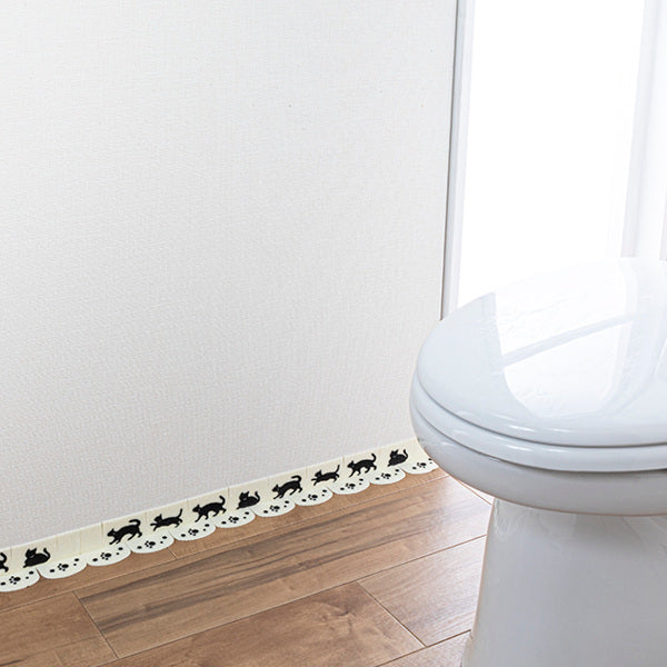 便器すきまテープ ネコ 便器 シート トイレ 床 隙間 すきま 床シート 汚れ防止 汚れ 防止