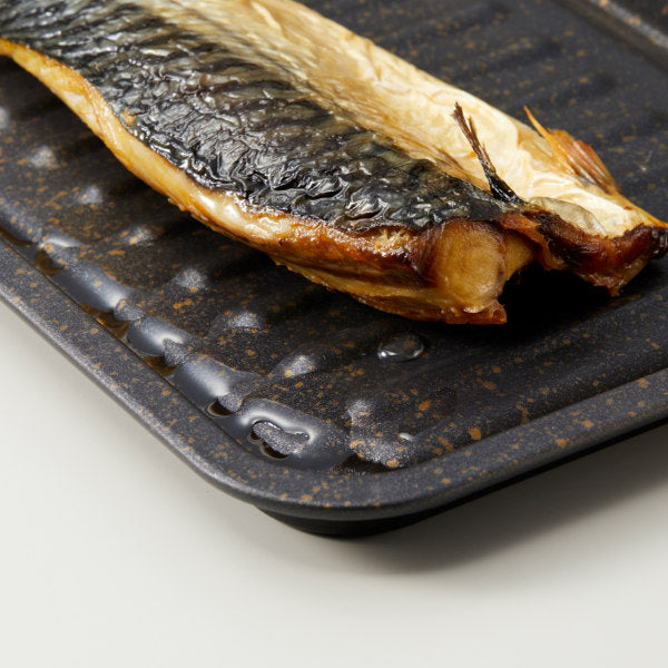 魚焼きトレー グリル専用 ワイド マーブル加工 グリルのお手入れ簡単魚焼きトレー