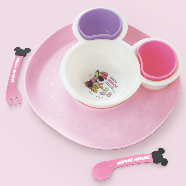 離乳食 食器 セット ミニーマウス ワンプレート プレート付 ベビー ディズニー 日本製