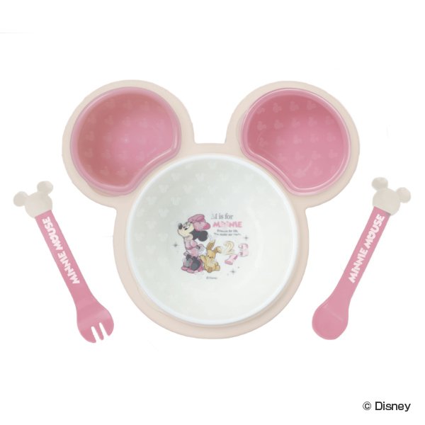 離乳食 食器 セット ミニーマウス ワンプレート ピンク ベビー ディズニー 日本製