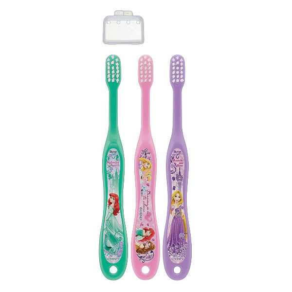 歯ブラシ 3本セット 園児用 3～5才キャップ付 プリンセス 子供 キャラクター -1