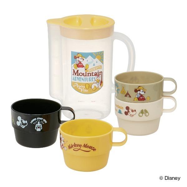 コップ アウトドア ケース付 ミッキーマウス スタッキングコップ4個セット