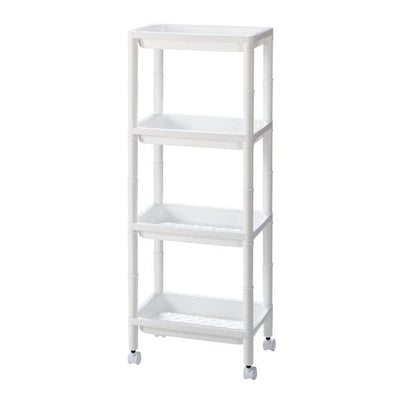 キッチンワゴン 4段 高さ調整可能 ミニラック 幅34cm 奥行22cm 高さ89cm