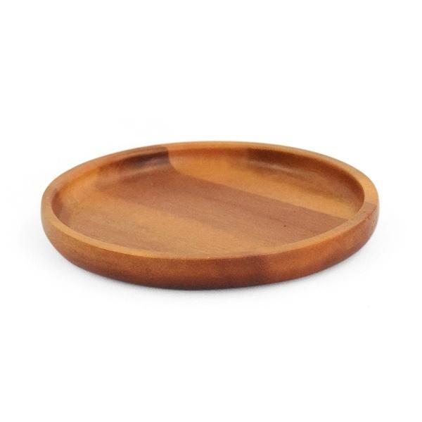 プレート 13cm S ラウンド カフェ 皿 食器 木製食器 天然木