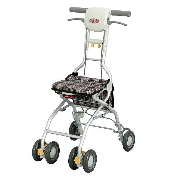 シルバーカー サンフィール 軽量 コンパクト 座れる