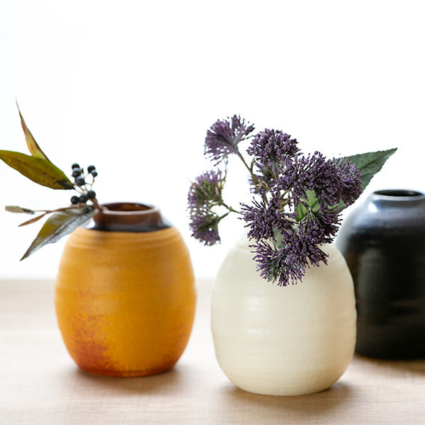 フラワーベース 陶器 Deep Breath Flower Vase -12